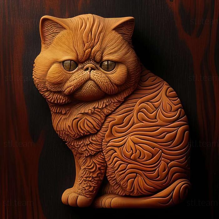 3D model Exotic Shorthair cat (STL)